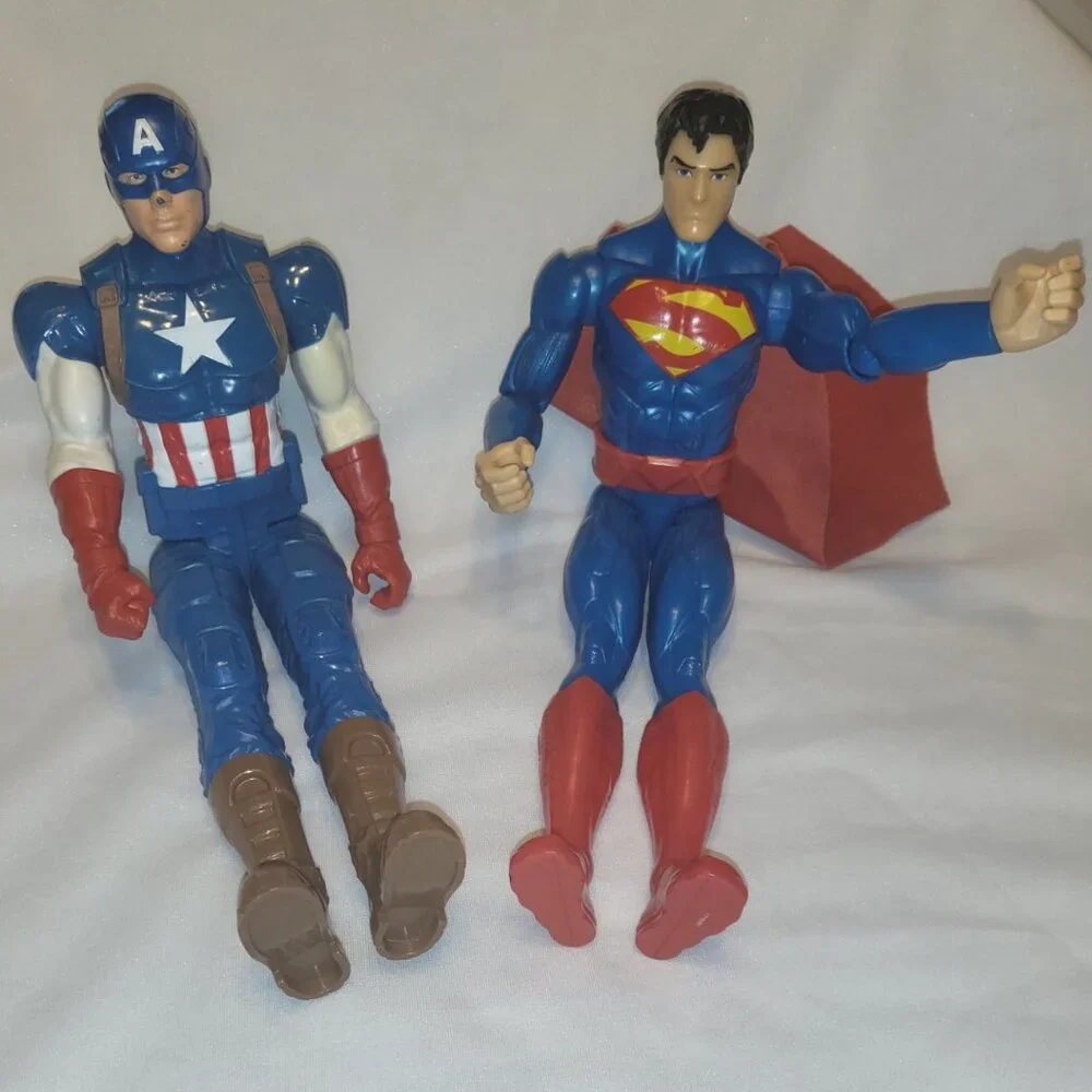 Superhero Action Figures Toys Hasbro Captain America Mattel Superman 12